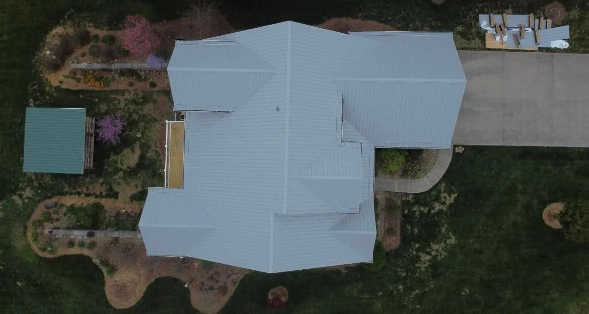 Completed metal roofing installation in Knoxville - Primetime Roofing