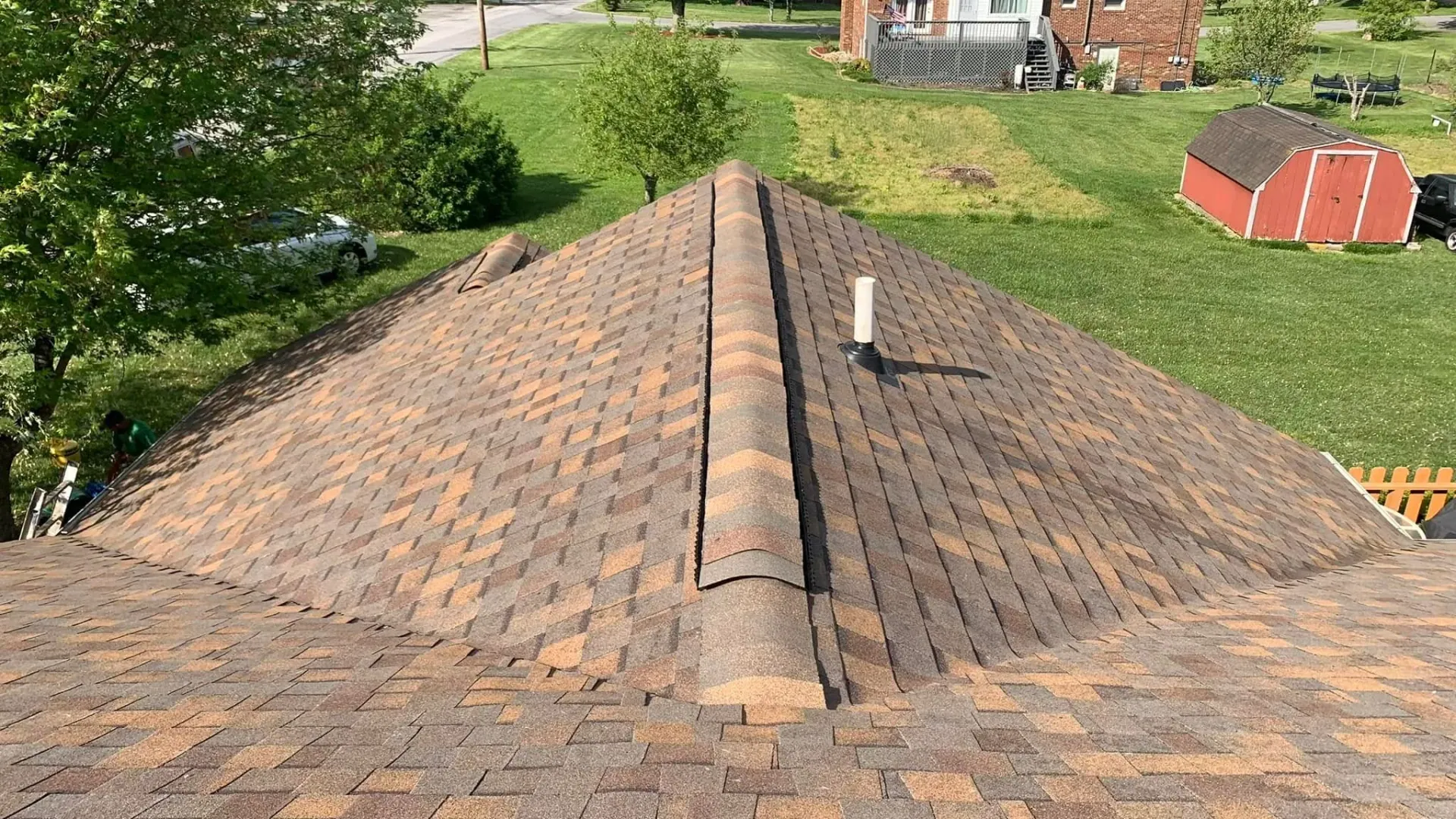 Completed residential roofing installation in Knoxville - Primetime Roofing